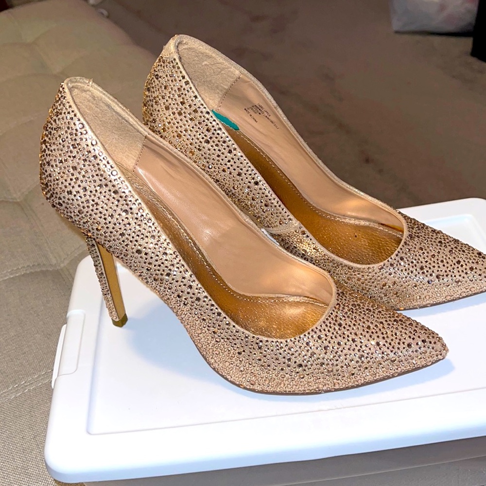 Diba Rose Gold Bling Pump